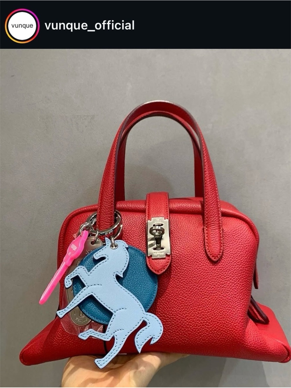 VUNQUE Toque Tote Small Limited Edition Red